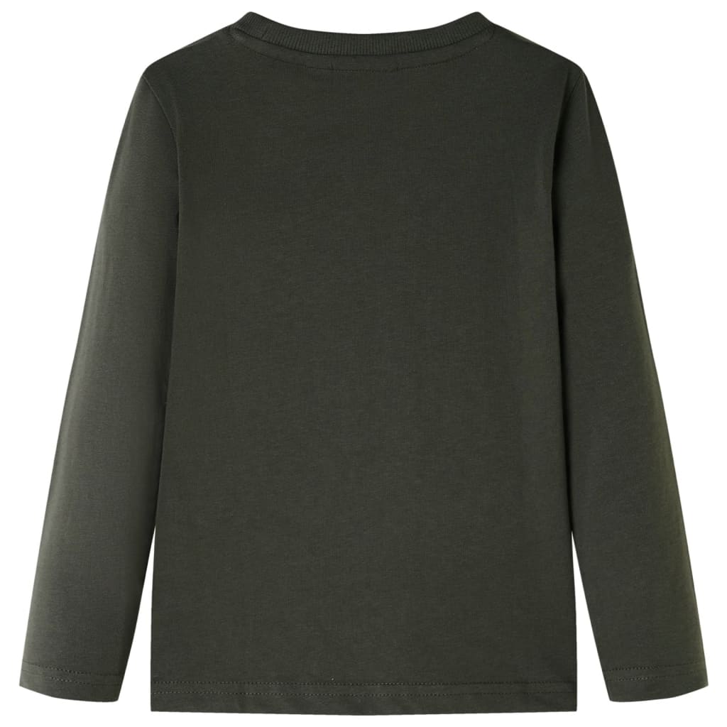 VidaXL Chemise enfant à manches longues 140 kaki