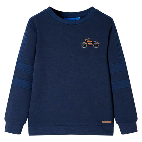 VidaXL Pull enfant 92 bleu marine mélangé