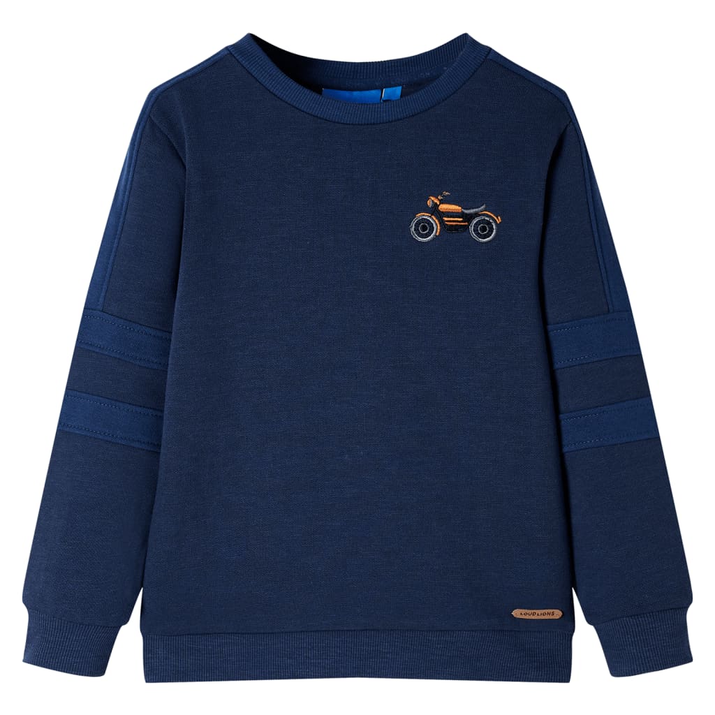 VidaXL Pull enfant 92 bleu marine mélangé