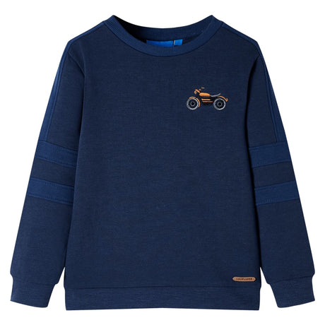 VidaXL Pull enfant 92 bleu marine mélangé