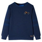 VidaXL Pull enfant 116 bleu marine mixte