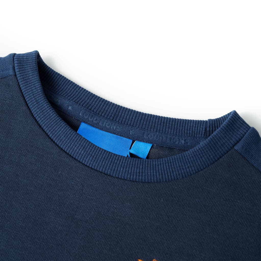 VidaXL Pull enfant 128 bleu marine mixte