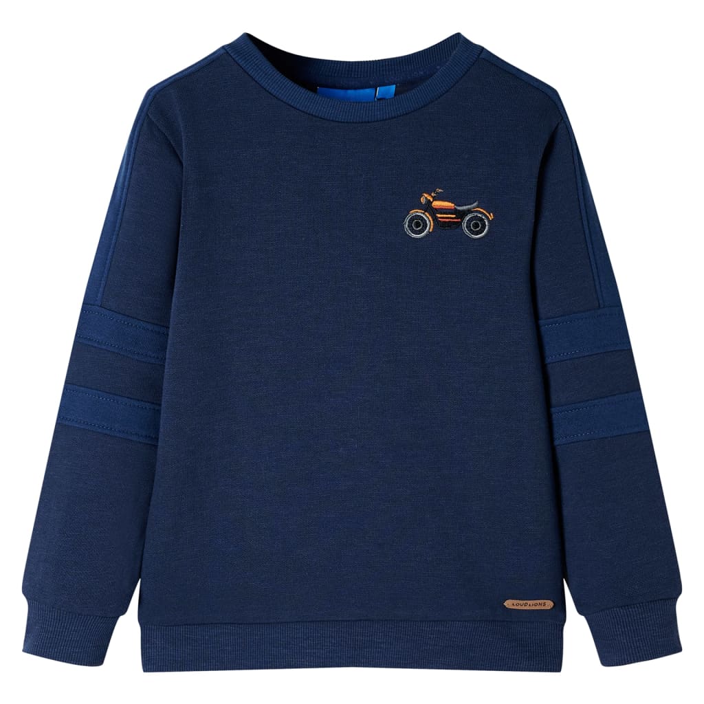 VidaXL Pull enfant 140 bleu marine mixte