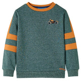 VidaXL Pull enfant 92 vert foncé mélangé