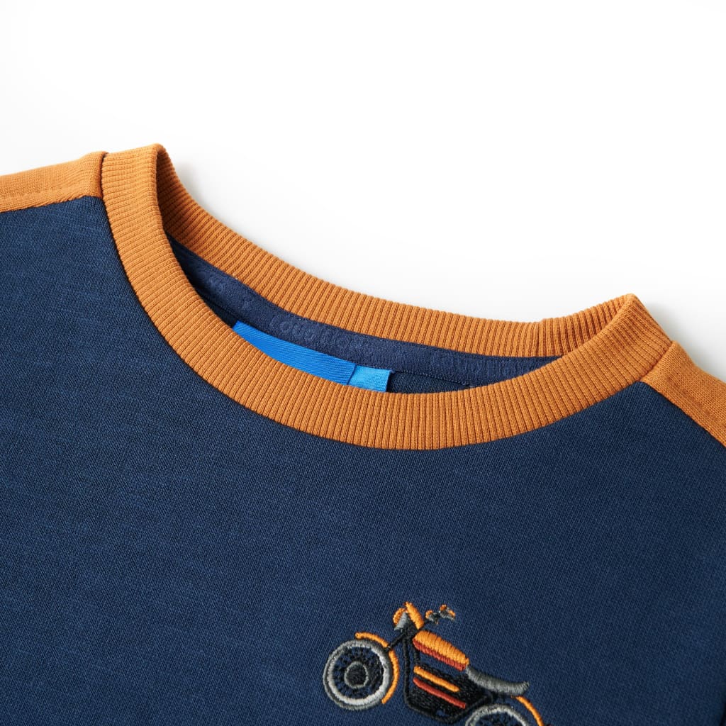 VidaXL Pull enfant 140 bleu indigo