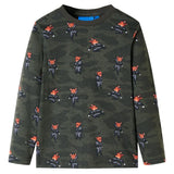 VidaXL Pyjama enfant à manches longues 104 kaki