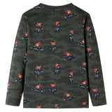 VidaXL Pyjama enfant à manches longues 104 kaki