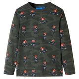 VidaXL Pyjama enfant à manches longues 140 kaki