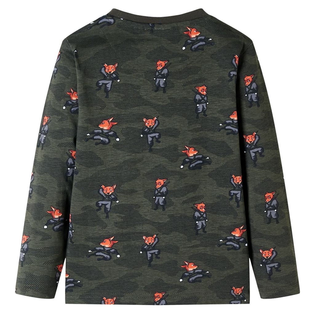 VidaXL Pyjama enfant à manches longues 140 kaki