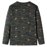 VidaXL Pyjama enfant à manches longues 140 kaki