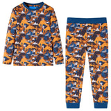VidaXL Pyjama enfant à manches longues 116 couleur cognac