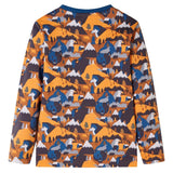 VidaXL Pyjama enfant à manches longues 140 couleur cognac