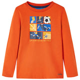 VidaXL Chemise enfant à manches longues 104 orange