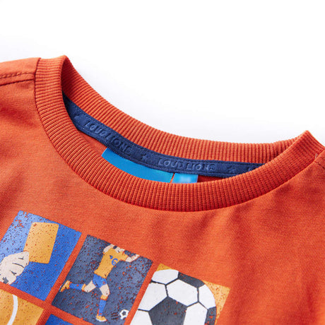 VidaXL Chemise enfant à manches longues 128 orange