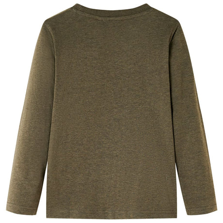 VidaXL Chemise enfant à manches longues 104 couleur kaki mixte