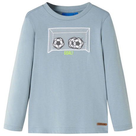 VidaXL Chemise enfant à manches longues 92 bleu clair