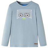 VidaXL Chemise enfant à manches longues 128 bleu clair