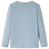 VidaXL Chemise enfant à manches longues 128 bleu clair