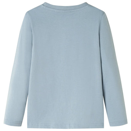 VidaXL Chemise enfant à manches longues 128 bleu clair