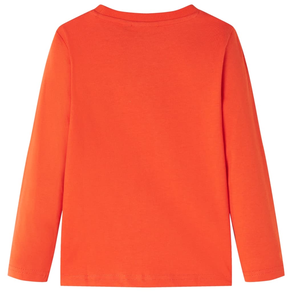 VidaXL Chemise enfant à manches longues 92 orange vif