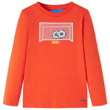 VidaXL Chemise enfant à manches longues 116 orange vif