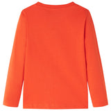 VidaXL Chemise enfant à manches longues 116 orange vif