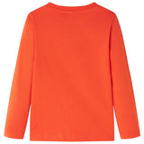 VidaXL Chemise enfant à manches longues 140 orange vif