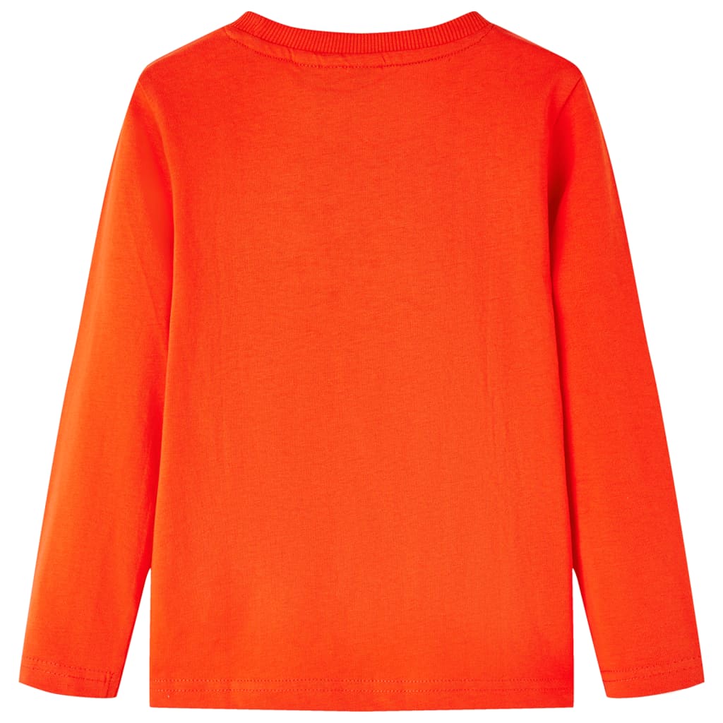 VidaXL Chemise enfant à manches longues 116 orange vif