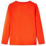 VidaXL Chemise enfant à manches longues 128 orange vif