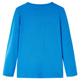 VidaXL Chemise enfant à manches longues 140 bleu cobalt