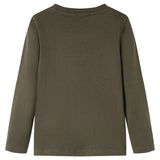 VidaXL Chemise enfant à manches longues 116 kaki