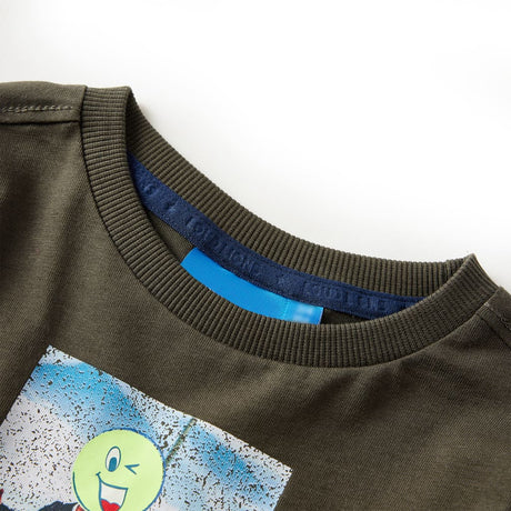 VidaXL Chemise enfant à manches longues 116 kaki