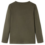 VidaXL Chemise enfant à manches longues 140 kaki