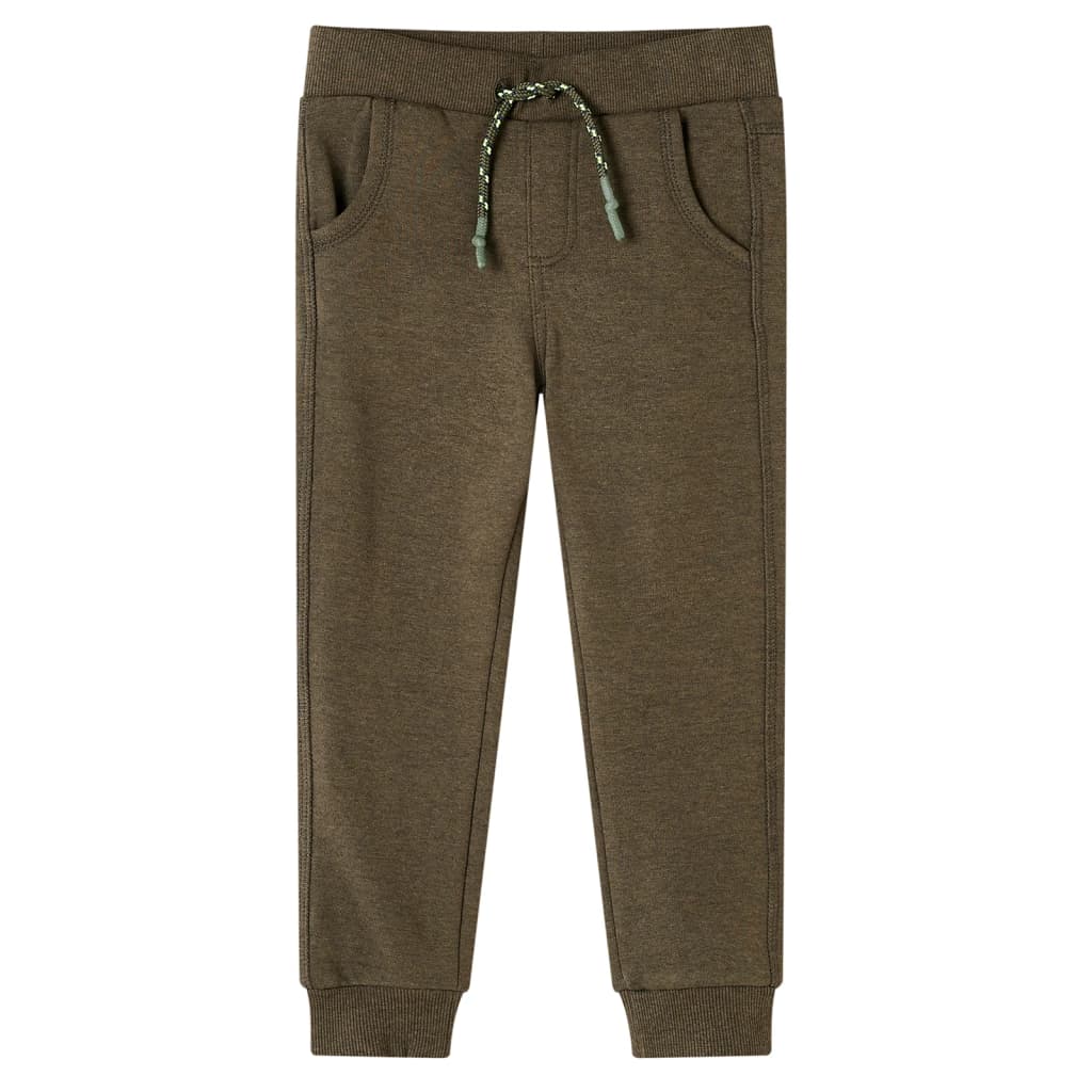 VidaXL Pantalon de jogging enfant 92 kaki mélangé