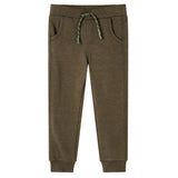 VidaXL Pantalon de jogging enfant 128 kaki mélangé