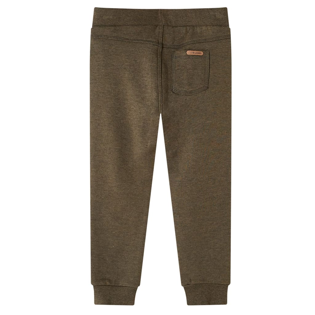 VidaXL Pantalon de jogging enfant 128 kaki mélangé