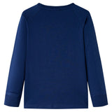 VidaXL Chemise enfant à manches longues 92 bleu marine