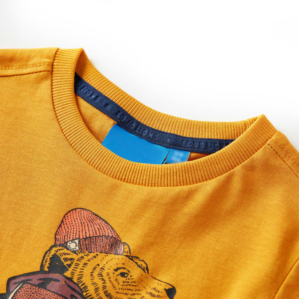 VidaXL Chemise enfant à manches longues 92 ocre