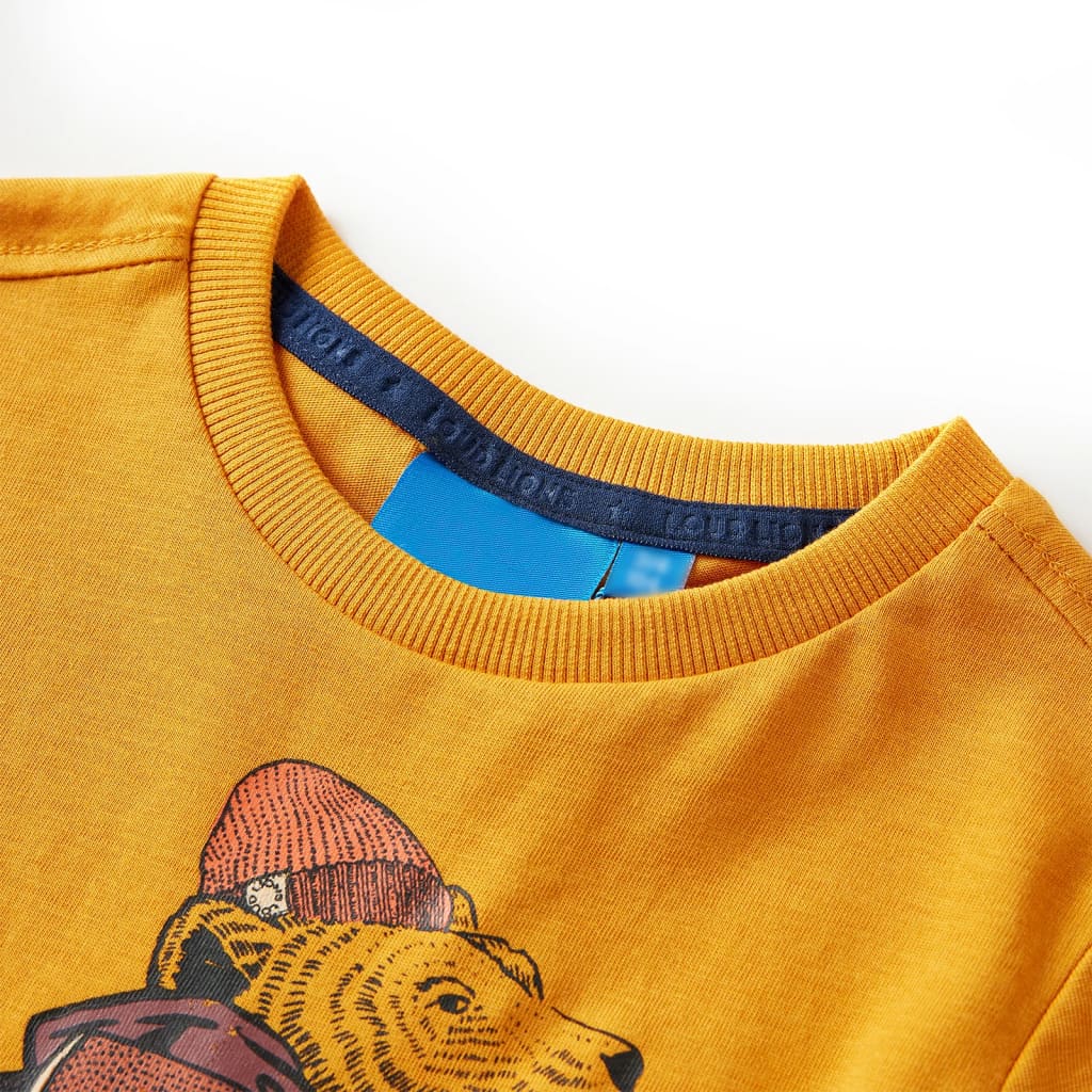 VidaXL Chemise enfant à manches longues 104 ocre