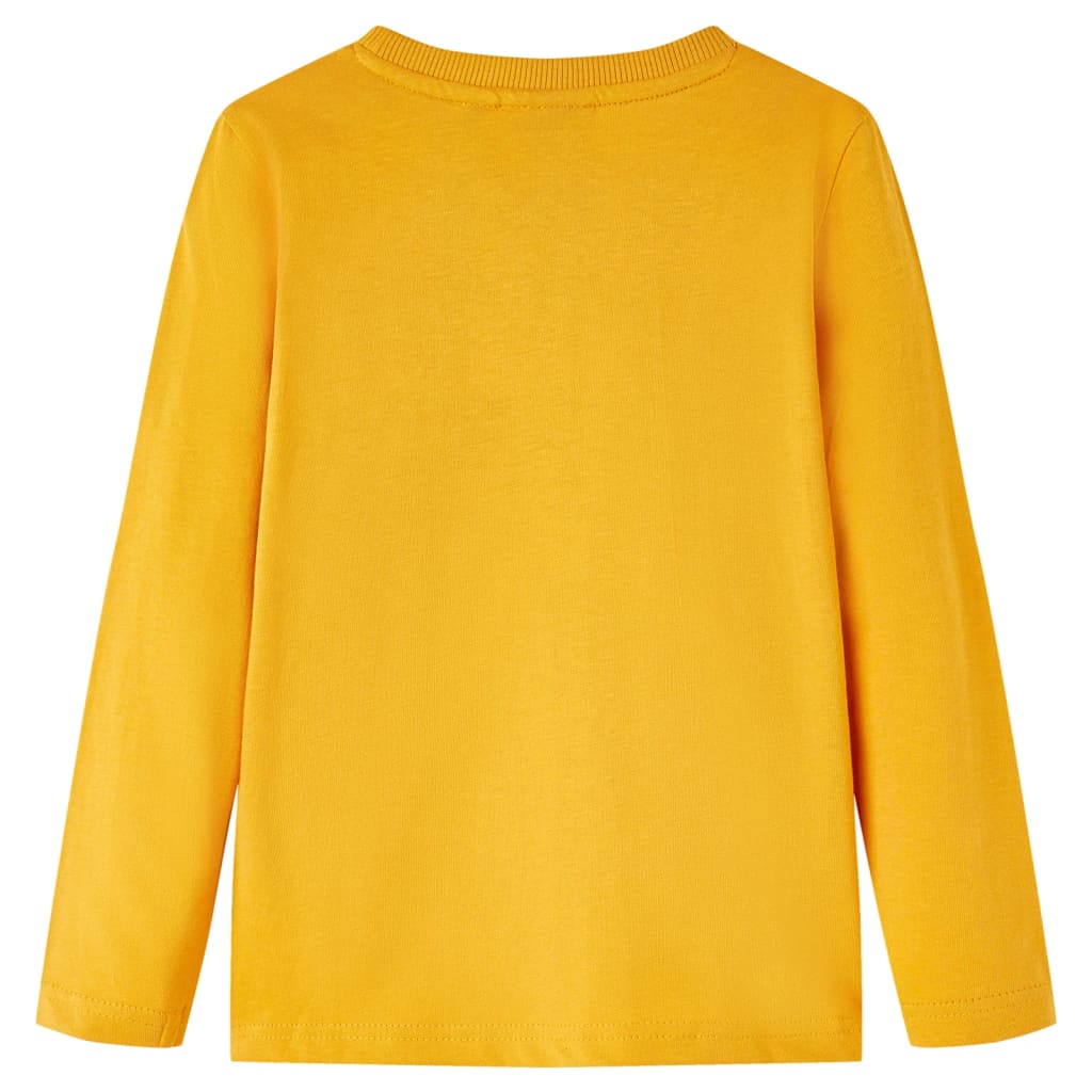 VidaXL Chemise enfant à manches longues 128 ocre