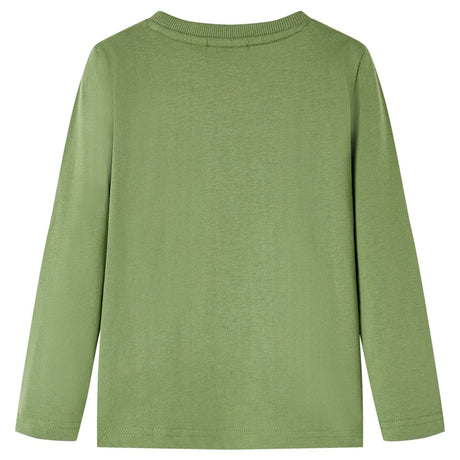 VidaXL Chemise enfant à manches longues 104 kaki clair