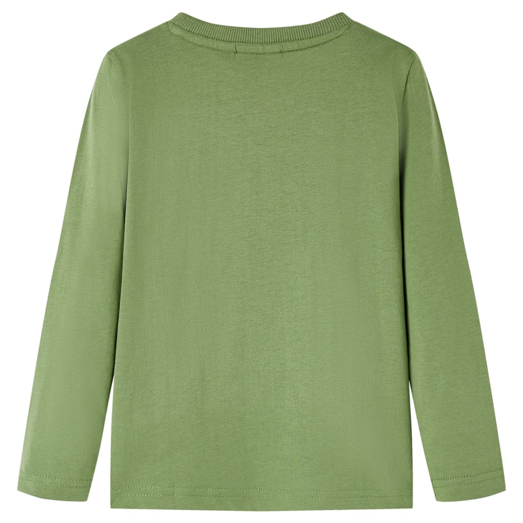 VidaXL Chemise enfant à manches longues 140 kaki clair