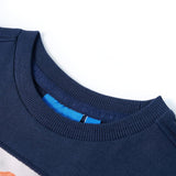 VidaXL Chemise enfant à manches longues 92 bleu marine mélangé