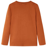 VidaXL Chemise enfant à manches longues 104 orange-marron