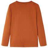 VidaXL Chemise enfant à manches longues 116 orange-marron