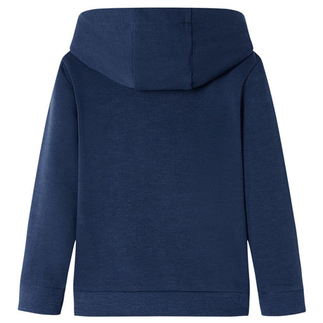 VidaXL Pull enfant à capuche 116 mixte bleu marine et orange