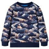 VidaXL Pull enfant 104 bleu marine