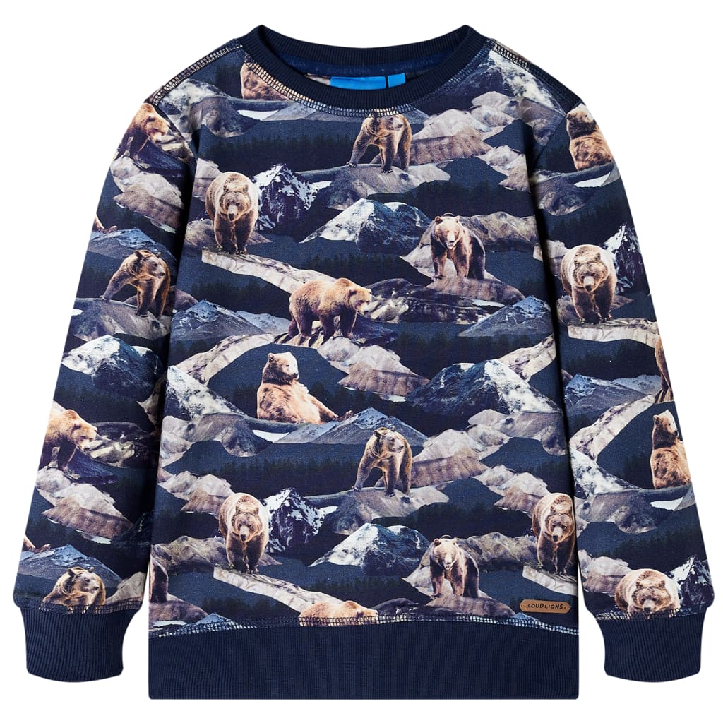 VidaXL Pull enfant 116 bleu marine