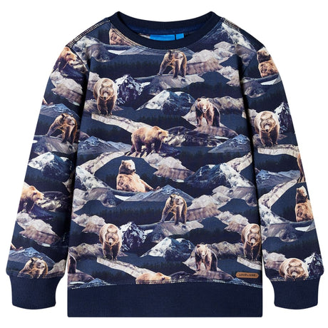 VidaXL Pull enfant 116 bleu marine