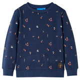 VidaXL Pull enfant 92 bleu marine mélangé
